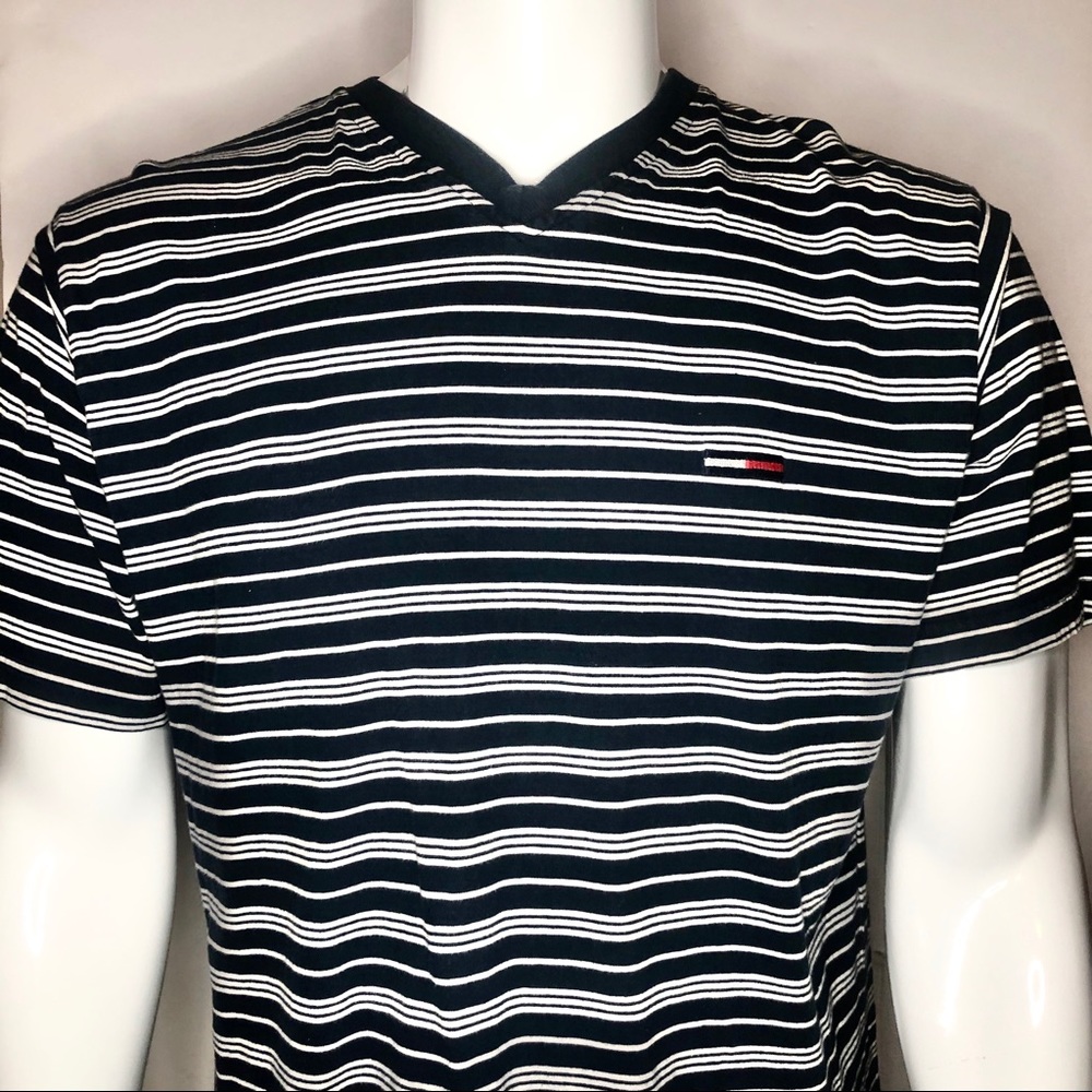 Tommy Jeans Short Sleeve V Neck T- Shirt XL men’s vintage 90s y2k